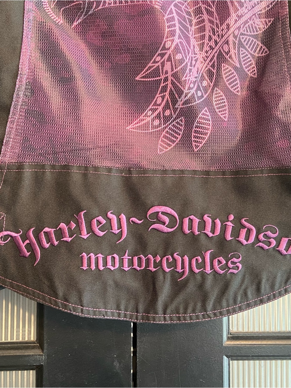 Harley Davidson Jacket Womens Small Purple Floral Riding Gear Motorcycle Biker - Picture 8 of 13